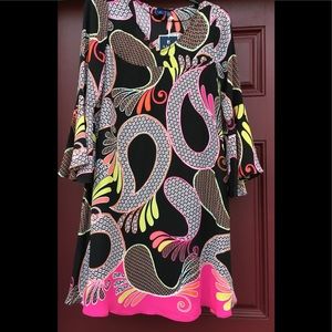 Kaari Blue Mod Paisley Dress Sz XS / S NWT